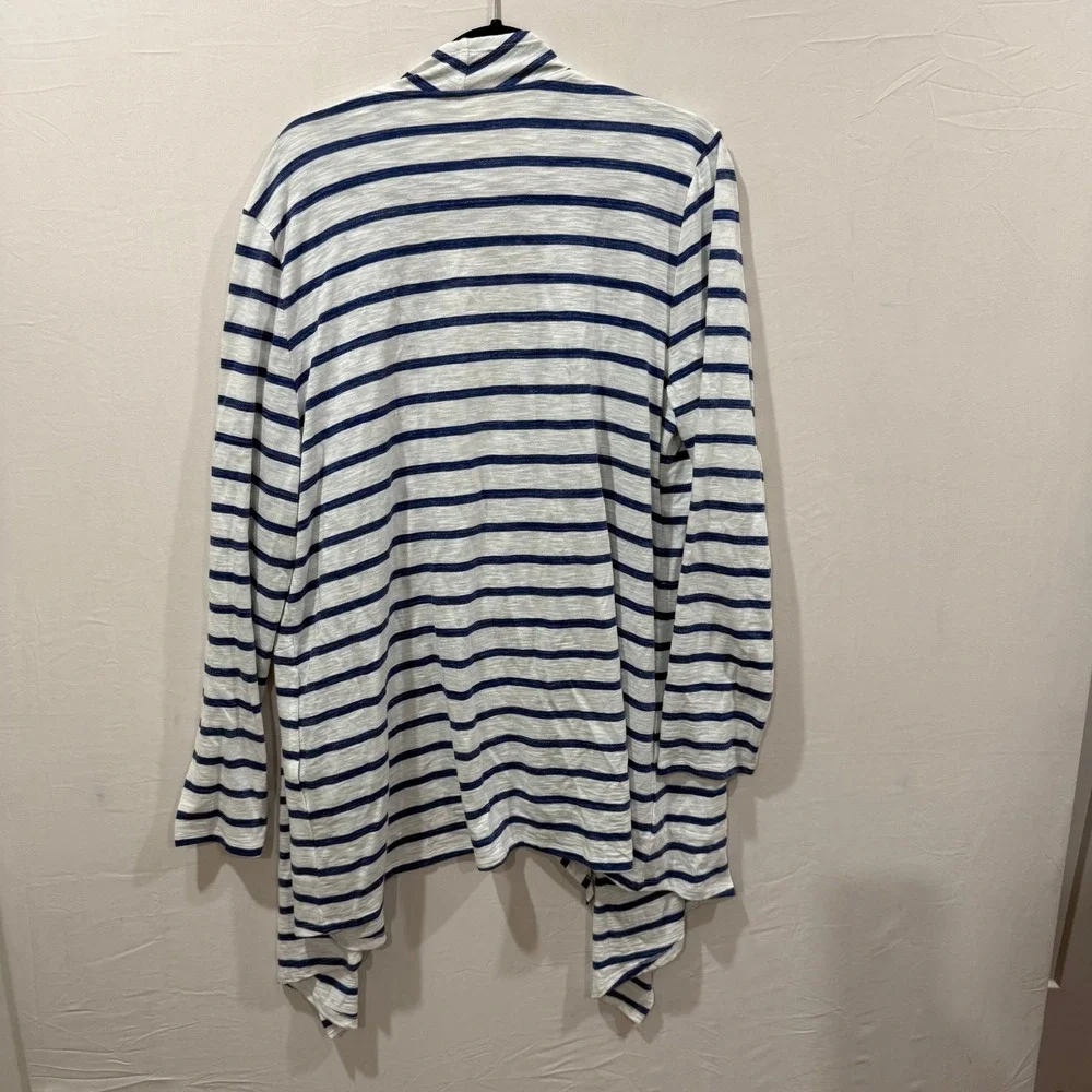 Soma Zen Stripe Open Front Duster Cardigan‎ XL
